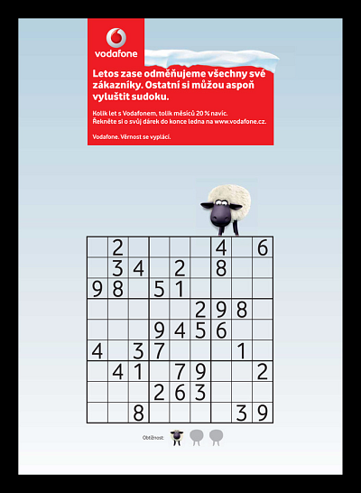 Vodafone SUDOKU